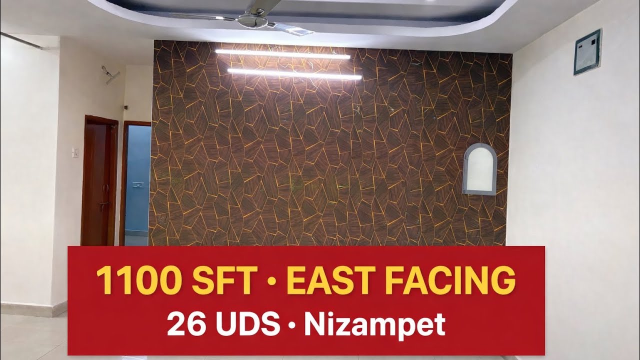 1100 Sft | East Facing 2BHK Resale Flat for Sale – Nizampet,8908908939