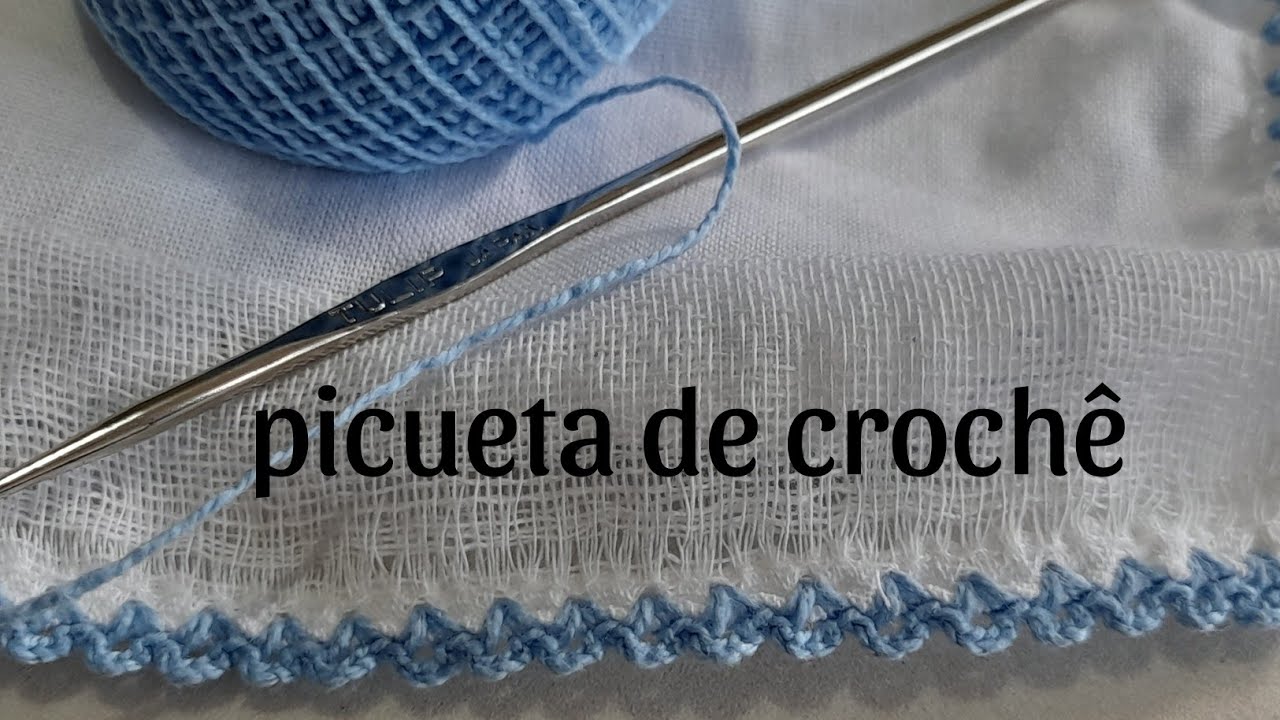 bico de crochê picueta  #croche #artesanato #façavocêmesmo