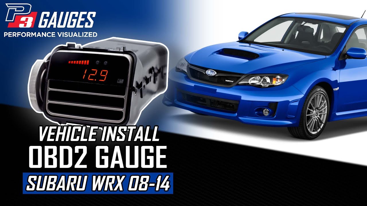 Установка датчиков Subaru Impreza, WRX и STI 08–14 | Датчики P3