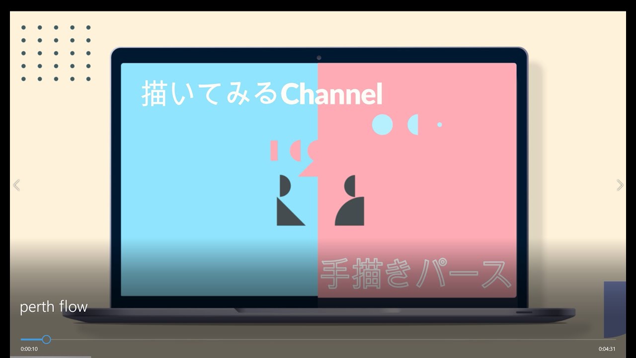 perth flow　パースの作業の流れを簡潔に表現しました。