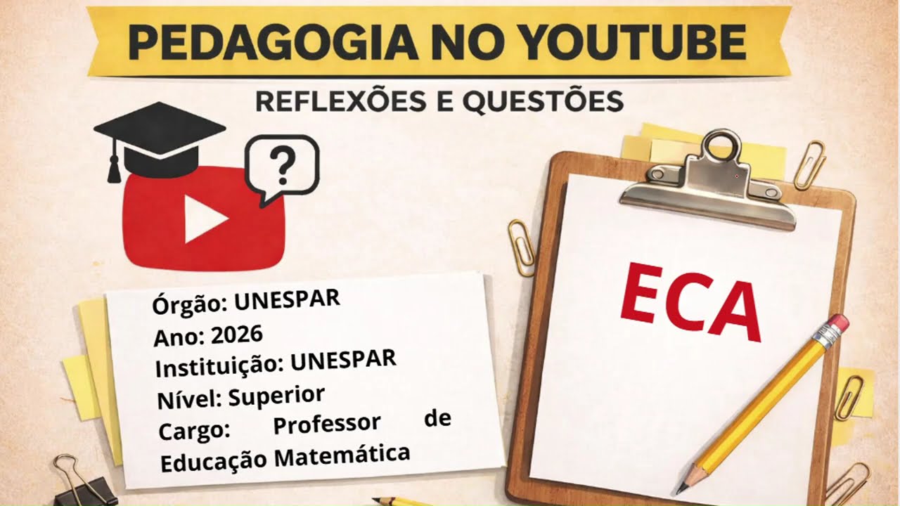 UNESPAR - NÍVEL SUPERIOR #concurso #questãoresolvida #prova #professor #eca #leis #UNESPAR #paraná