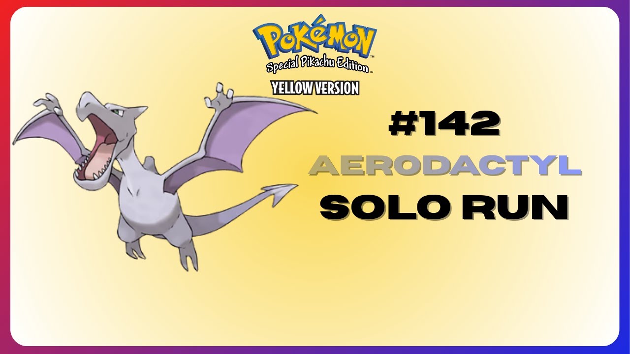 How Good is Aerodactyl in Pokémon Yellow? | Solo Run