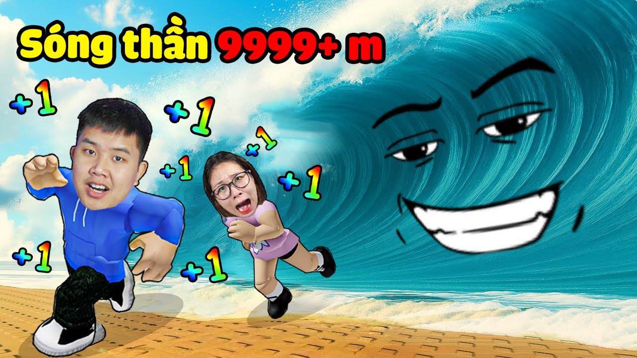 Mỗi giây +1 Tốc Độ chạy thoát khỏi SÓNG THẦN nguy hiểm ! Liệu bqThanh & Ốc Có Bị Cuốn Trôi