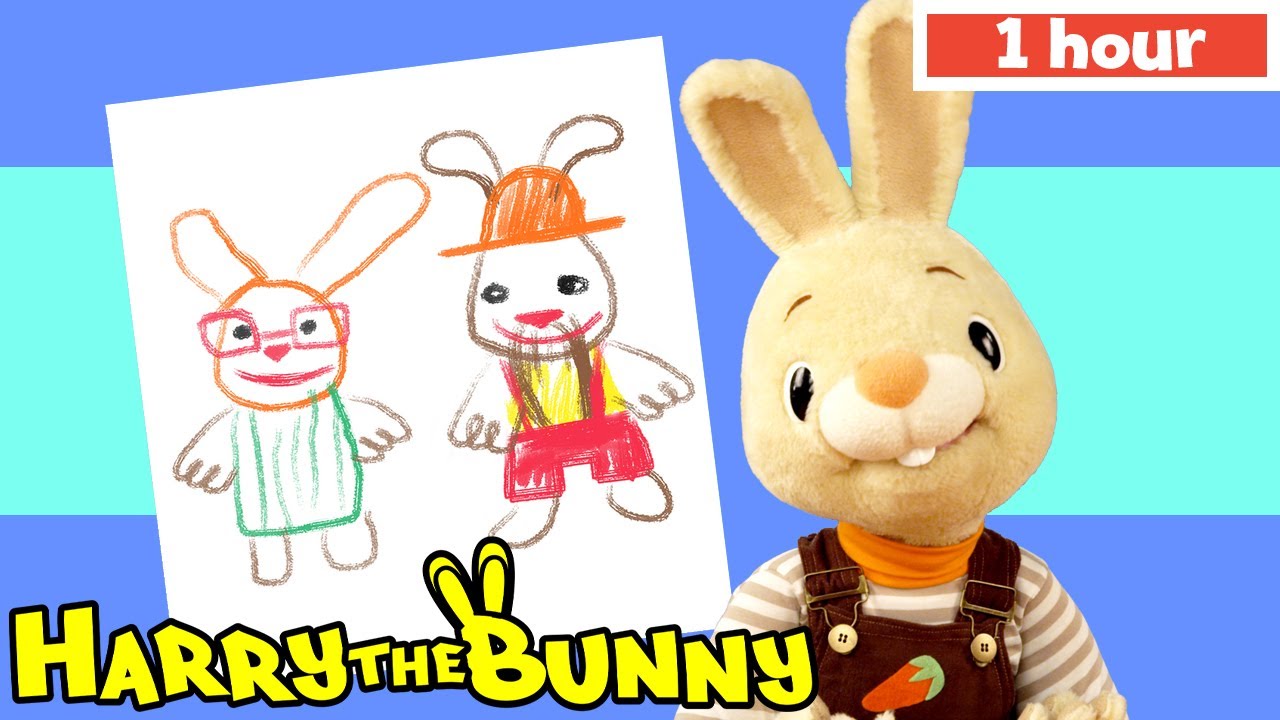 Baby Learning First Words w Harry the Bunny | Family & Prepositions | Harry & Larry  - Pros Who Help