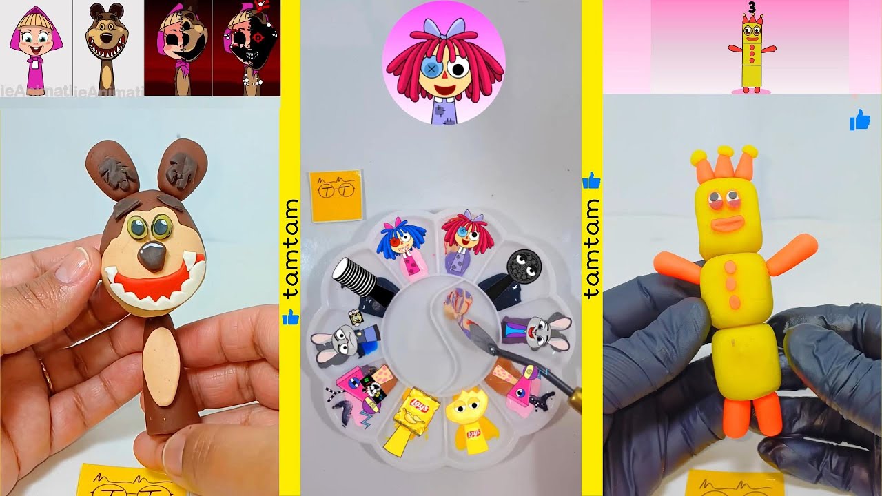 Sprunki 🎵 Mixing Colors 🌈 Guess the Sprunki ❓ DIY Sprunki Clay 🟡