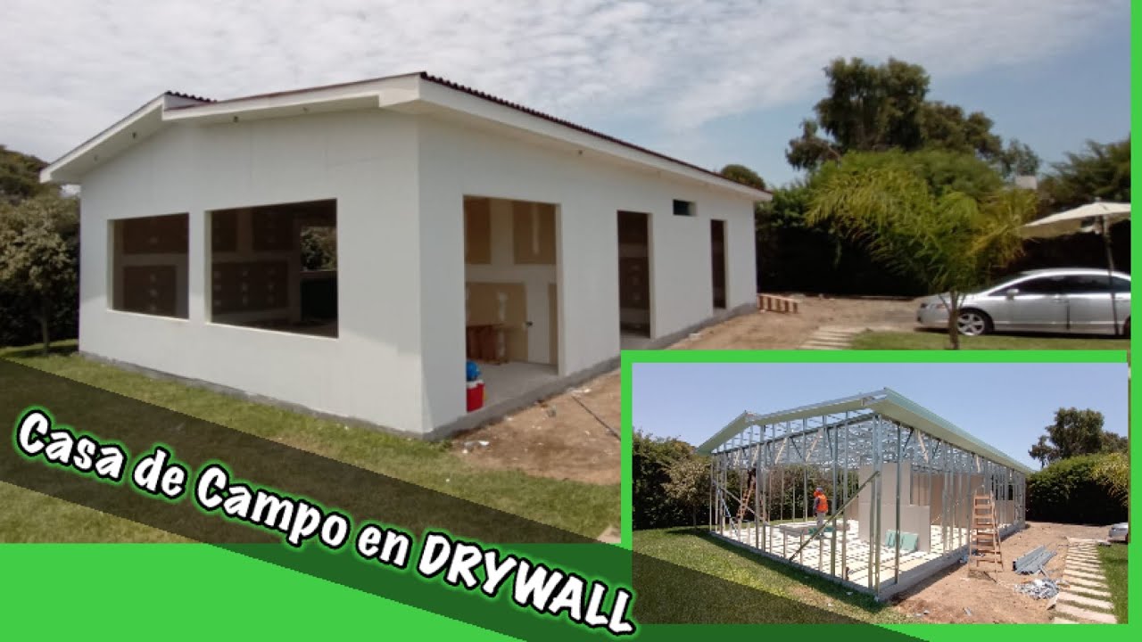 Cómo hacer una CASA de CAMPO en #DRYWALL | DRYWALL DECORACIONES A1 😱  VIDEO 7