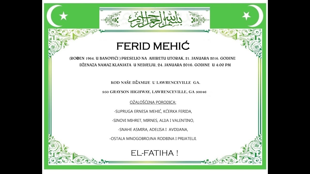 Dzenaza Ferid Mehic