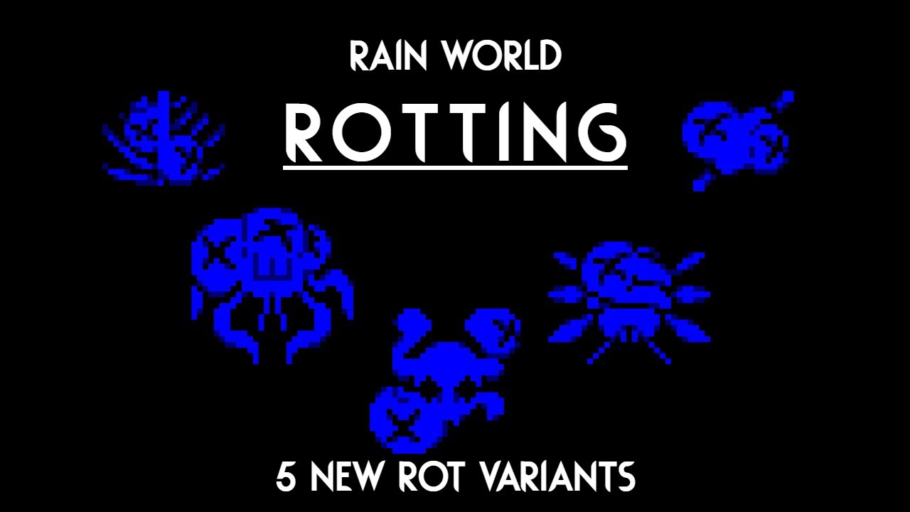 Rain World: Rotting -  A creature concept with 5 Rot creatures