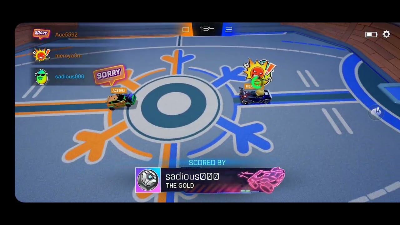 1 match of Rocket League SideSwipe