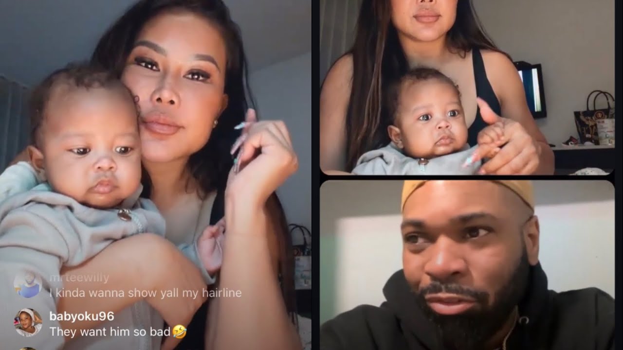 Michael Blackson's Ex Rada Darling Went Live With Their Baby Talking About Being Single With Kids👀