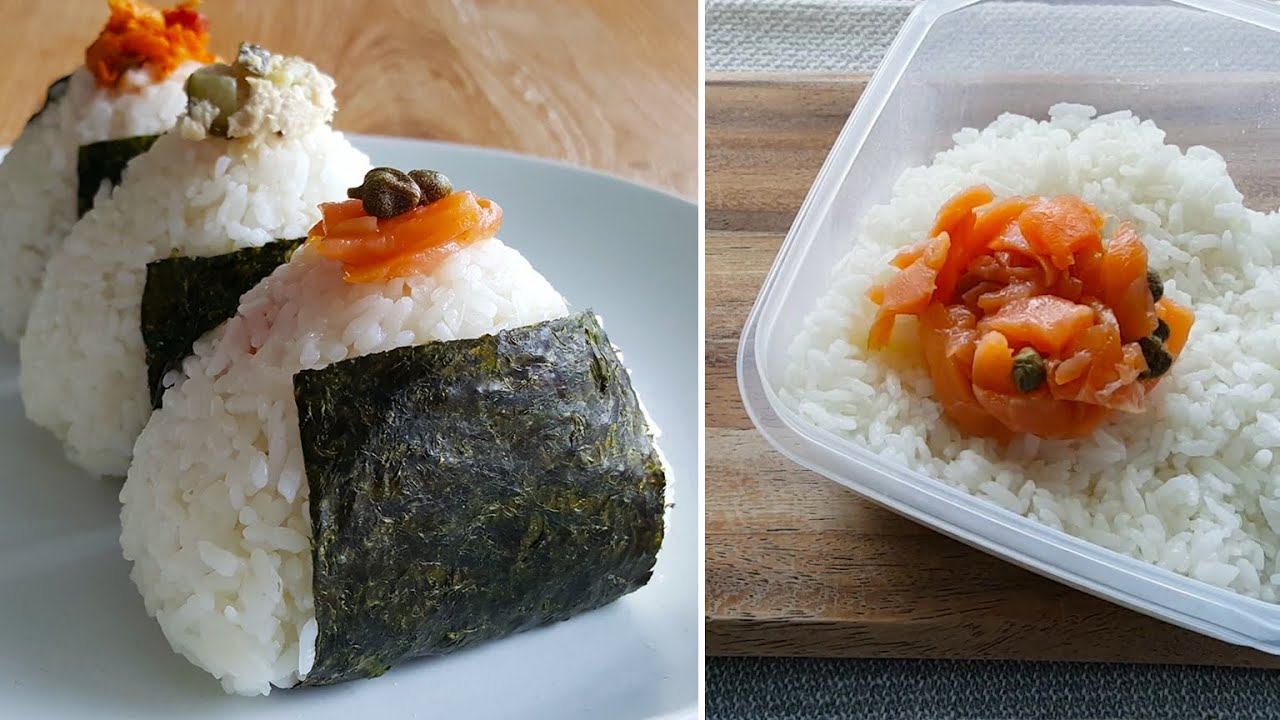 3 Easiest Onigiri Recipes (Japanese Rice Balls) | Tuna • Smoked Salmon • Bacon