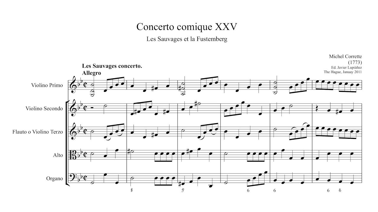 Michel Corrette – Concerto Comique No.25, 