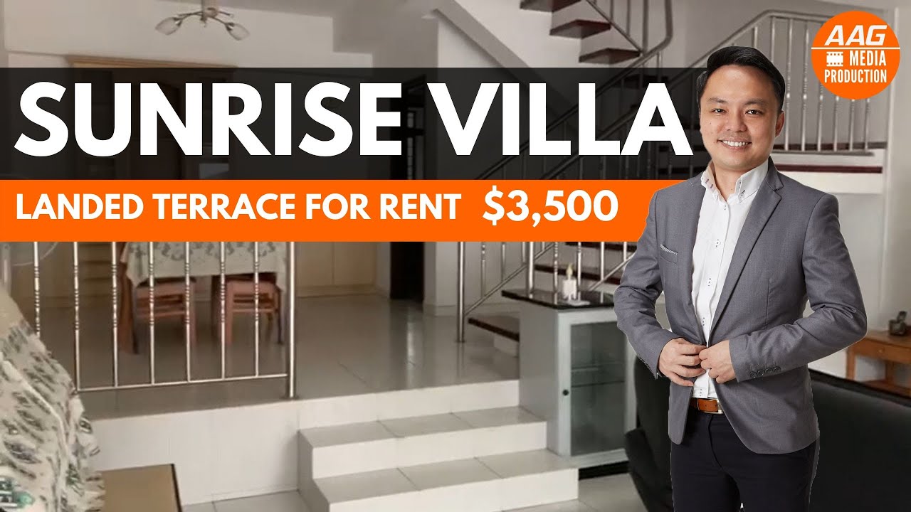 Singapore Landed Property 𝙇𝘼𝙉𝘿𝙀𝘿 Home Tour [SGD$3,500] - Sunrise Villa. For Rent