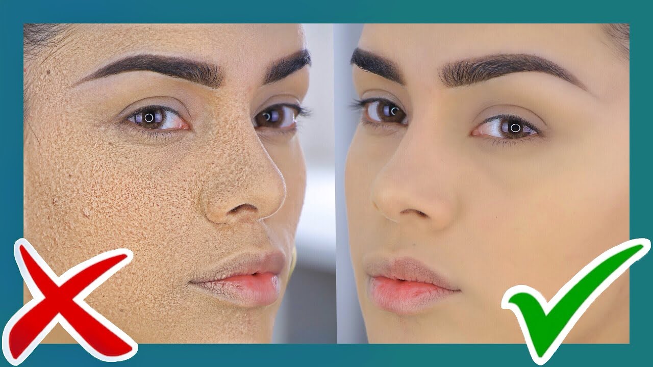 COMO APLICAR BASE DE MAQUILLAJE CORRECTAMENTE , NO ACARTONADA, NO GRUMOSA Y NO CRAQUELADA