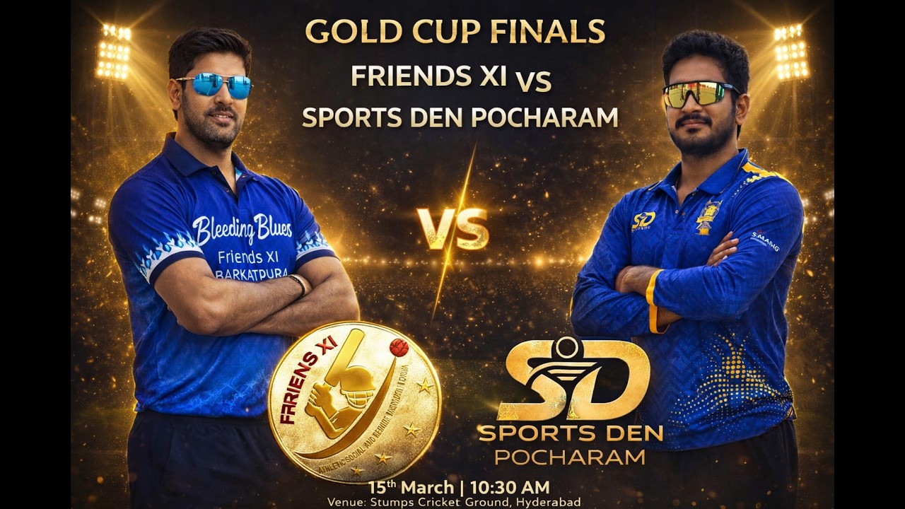 Sports Den Pocharam Vs Friends XI (Barkatpura)|| GSK Season-3 | 10:30 AM
