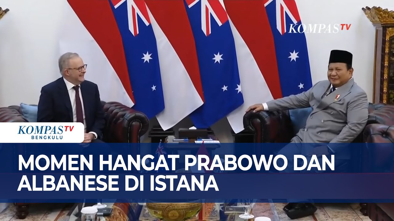 Momen Hangat Prabowo dan Albanese di Istana