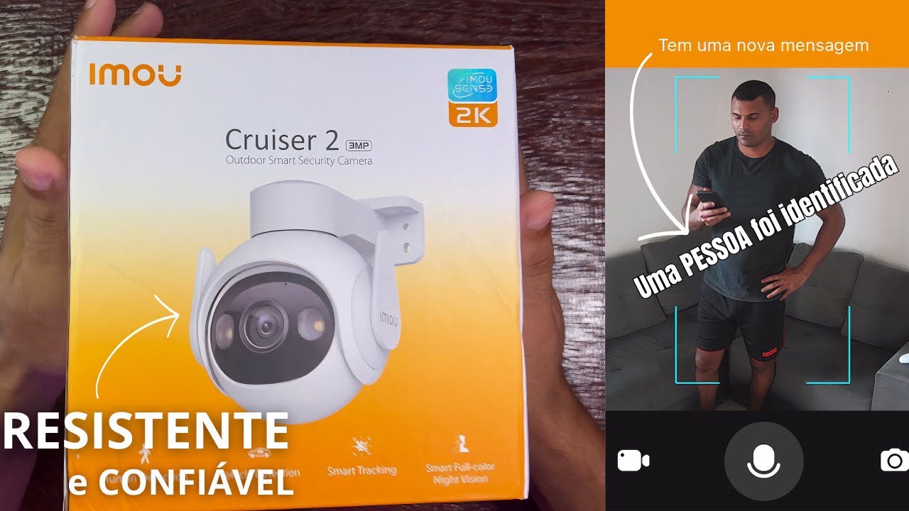 Testei a Câmera de segurança 360 IMOU CRUISER 2 3MP, gostei! Identifica veículos e pessoas
