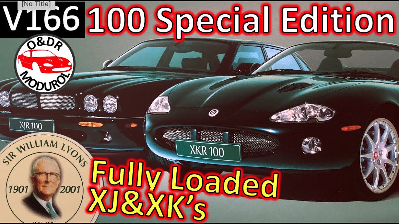 Jaguar XKR 100 Special Edition including XJR 100. XK8 X100 V166
