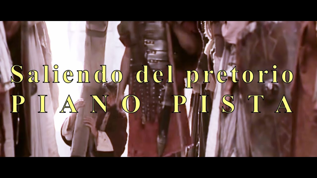 Saliendo del pretorio PISTA | S&oacute;lo PIANO | Tonalidad Am para MUJER | &Eacute;xitos Cristianos Karaoke