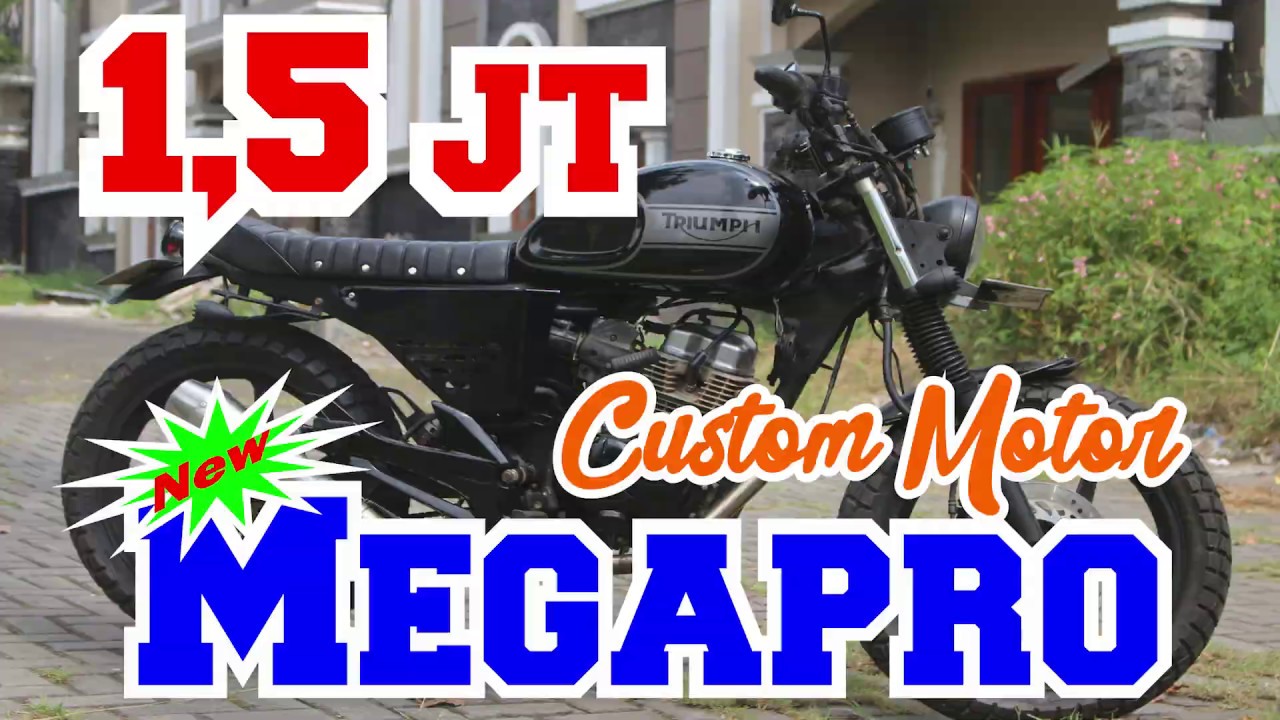 Biaya custom Scrambler new megapro mono, 1.5juta dapet apa ya..