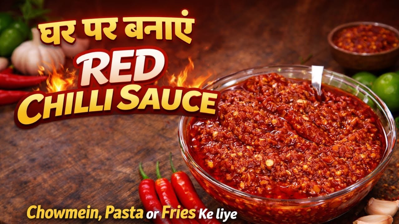 रेड चिल्ली सोस ||Red Chilli Sauce Recipe||Red chilli suace ghar per kaise banaye||Sawad ka khajana