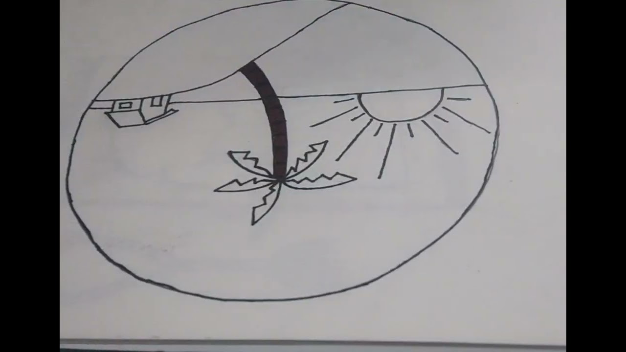 #scenery circle drawing #viral👍😍❤️