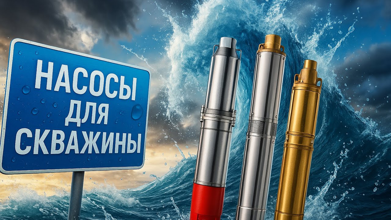 🔧Лучшие СКВАЖИННЫЕ насосы💦Топ-5 погружных насосов для СКВАЖИН, колодцев, резервуаров🔽Рейтинг 2025