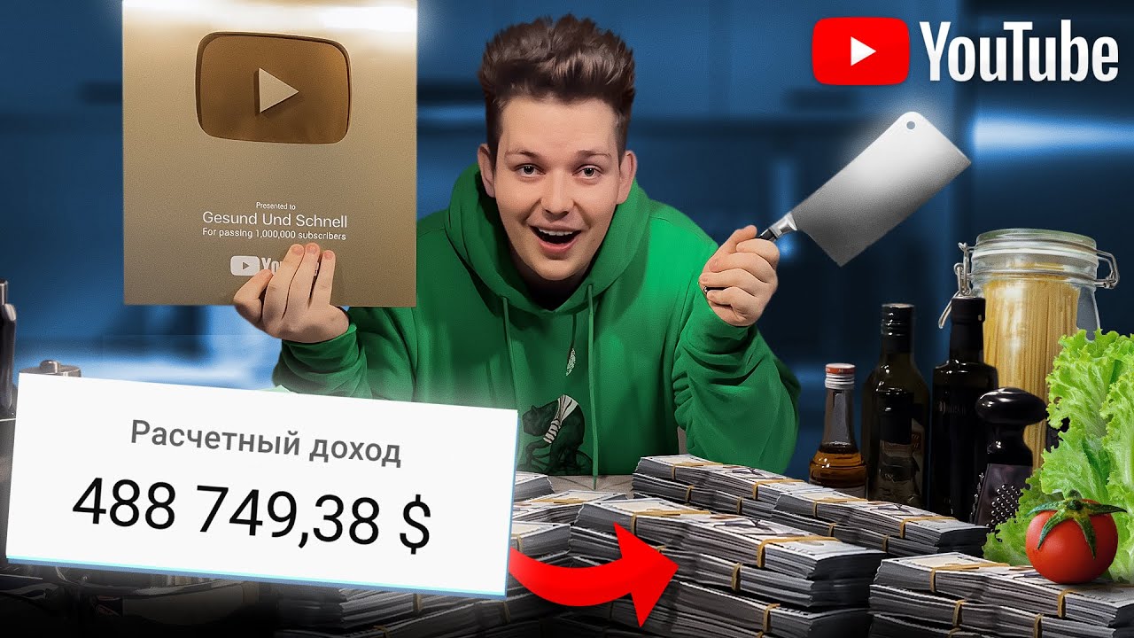 Как мы заработали $489,000 на кулинарном YouTube! (не кликбейт)