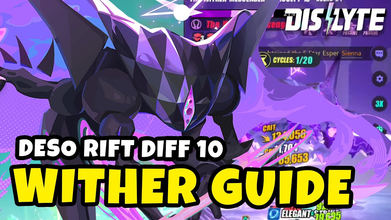 WITHER MESSENGER - DESO RIFT DIFF 10 ПОЛНОЕ РУКОВОДСТВО ПО ПРОХОЖДЕНИЮ | DISLYTE