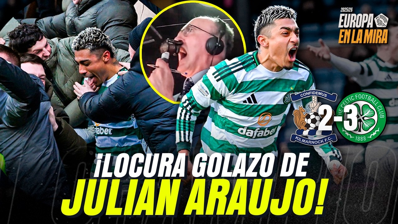 ¡GOLAZO de ЈULIΑΝ ΑRΑUЈΟ de ÚLTIMO MINUTO VOLVIÓ LOCOS A COMENTARISTAS BRITANICOS! 🤩 | JOHAN vs EX 👀