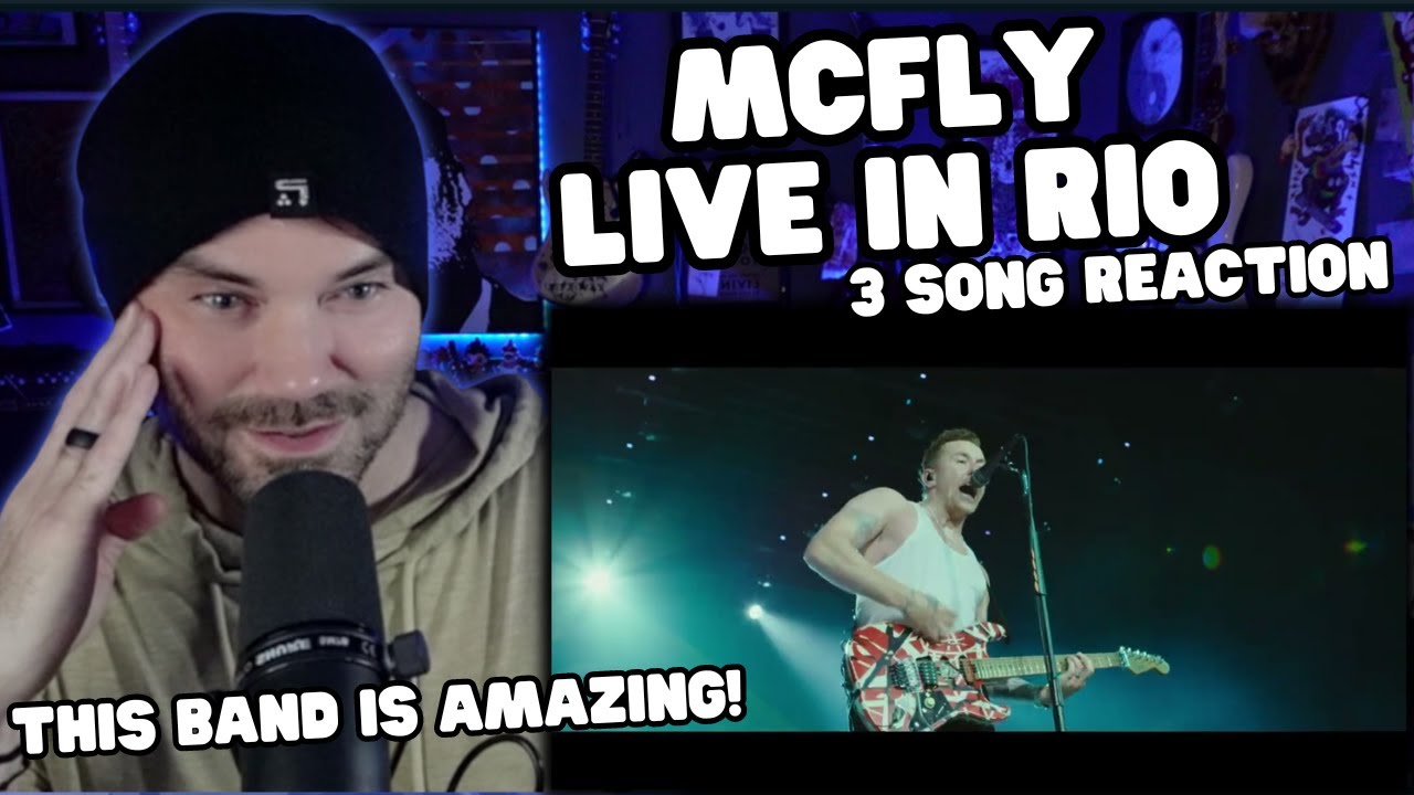 Metal Vocalist First Time Reaction - Mcfly  Live in RIO - Growing Up / Dragon Ball / Corruption