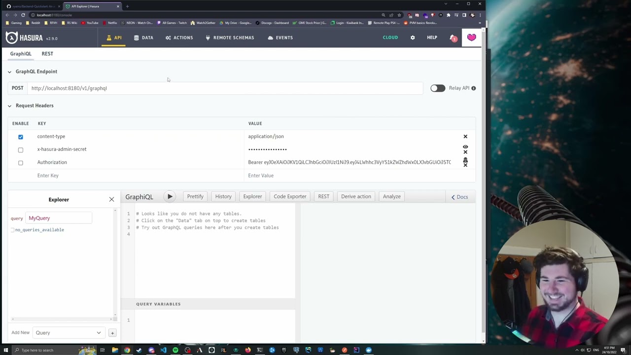 The easiest back-end set up in 2022 | Hasura, GraphQl, Postgres, JWT