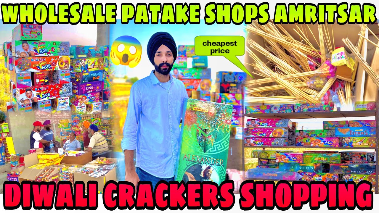 DIWALI CRACKERS SHOPPING🔥|| CHEAPEST CRACKERS PRICE SHOPS IN AMRITSAR😱|| DIWALI 2022🤟..