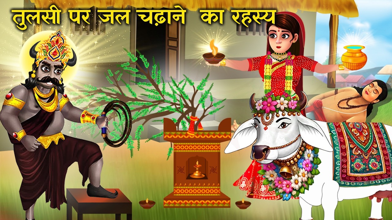श्री कृष्ण के अनुसार तुलसी पर जल चढ़ाने का रहस्य | Hindu Stories
