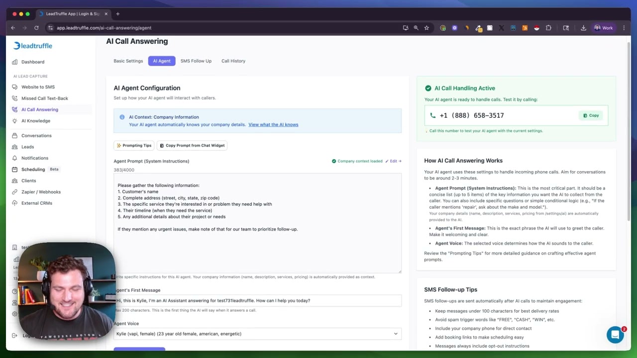 How to Set Up AI Voice in LeadTruffle (Full Tutorial)