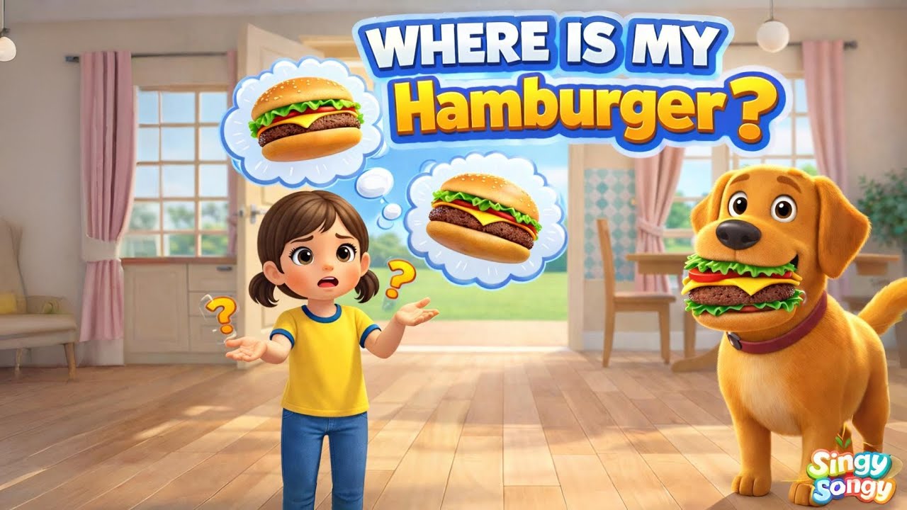 WHERE IS MY HAMBURGER? - KID SONG 2026 - 3D CARTOON