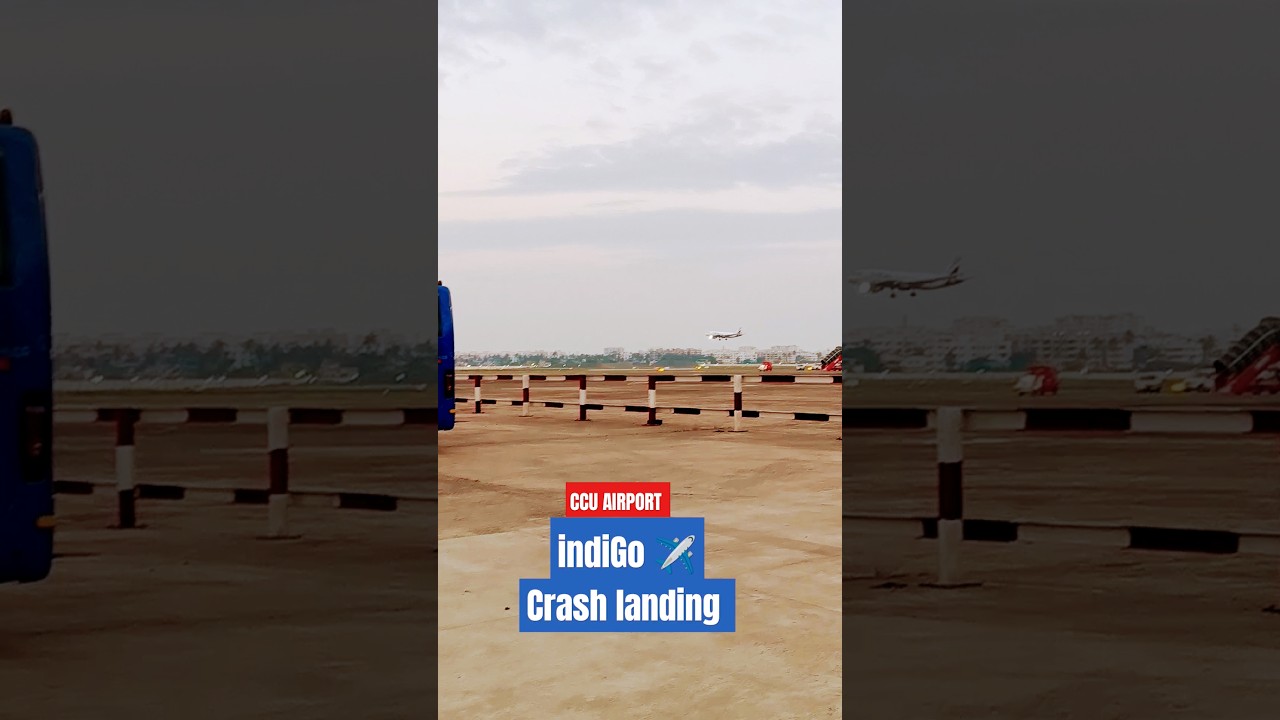 IndiGo😍🍁Airlines ✈️ crash 🎇🔥landing 🛬