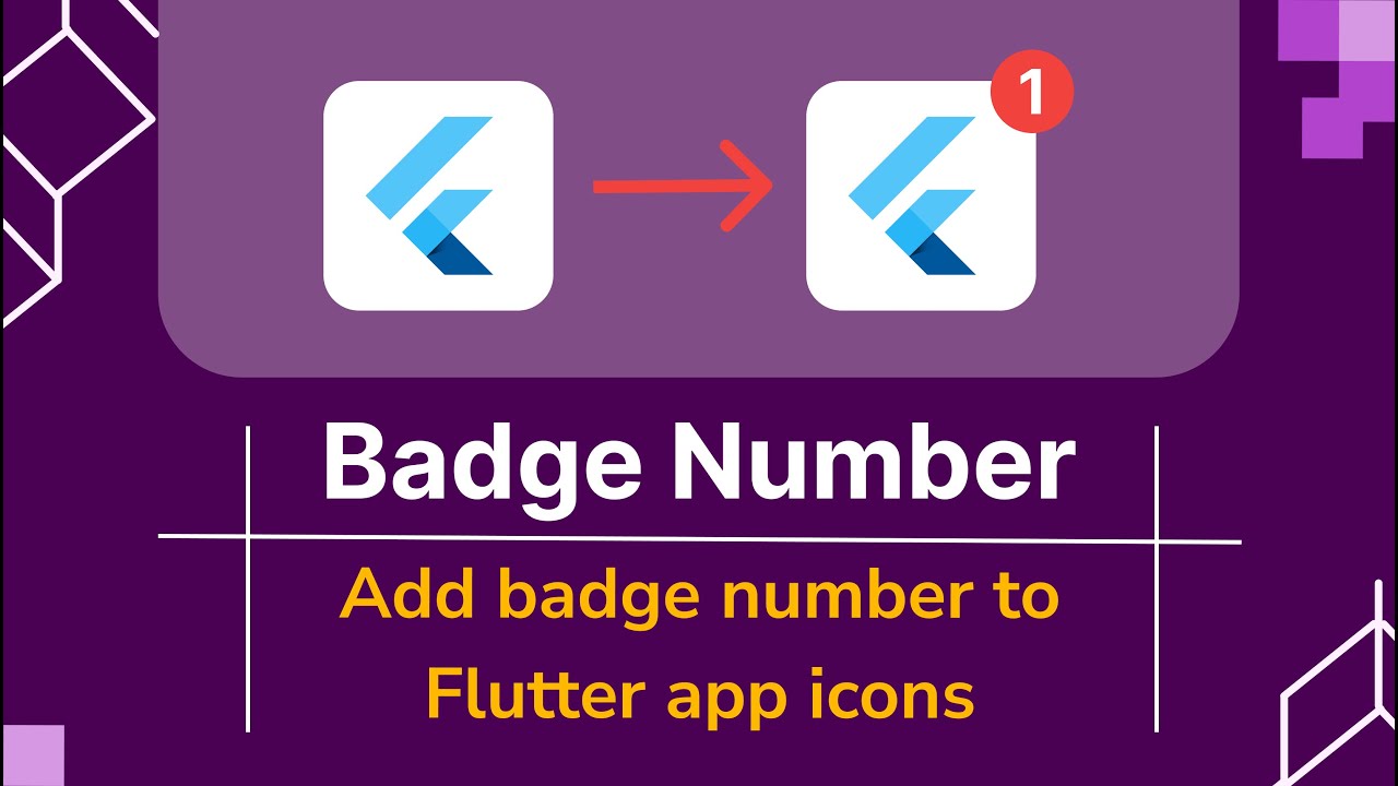 Добавить номер значка к иконке приложения Flutter | Пакет динамических иконок Flutter | Изучение ...
