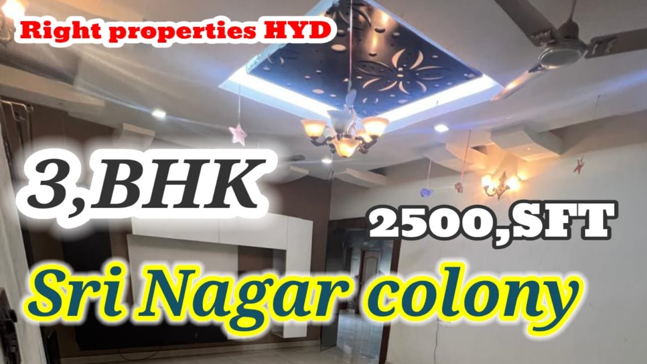3.bhk for sale Hyderabad #Srinagar Colony Banjara Hills
