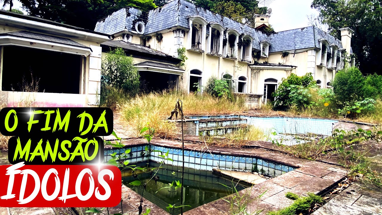 ENTREI na MANSÃO ABANDONADA QUE FOI PALCO DO PROGRAMA ÍDOLOS!