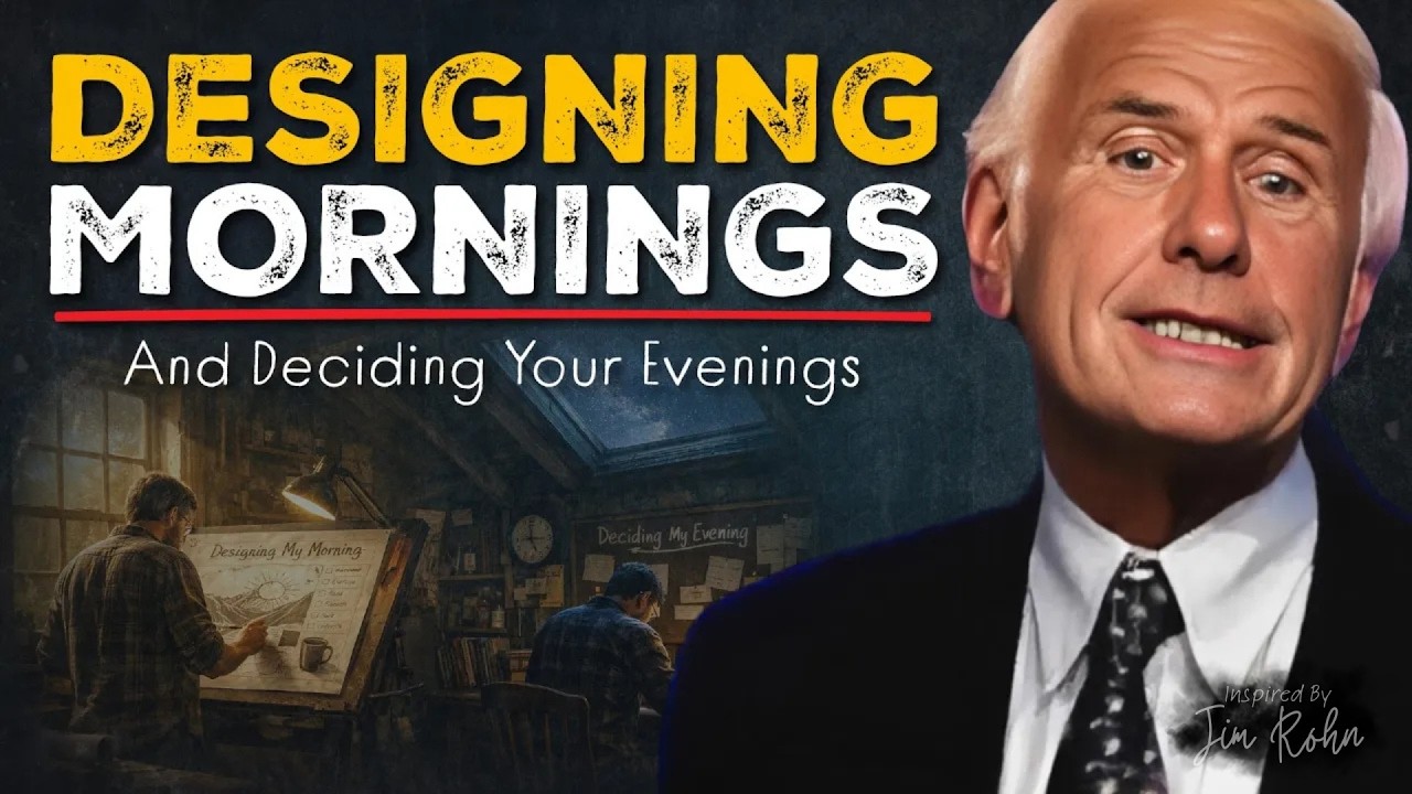 Designing Mornings Deciding Evenings | Jim Rohn Motivation