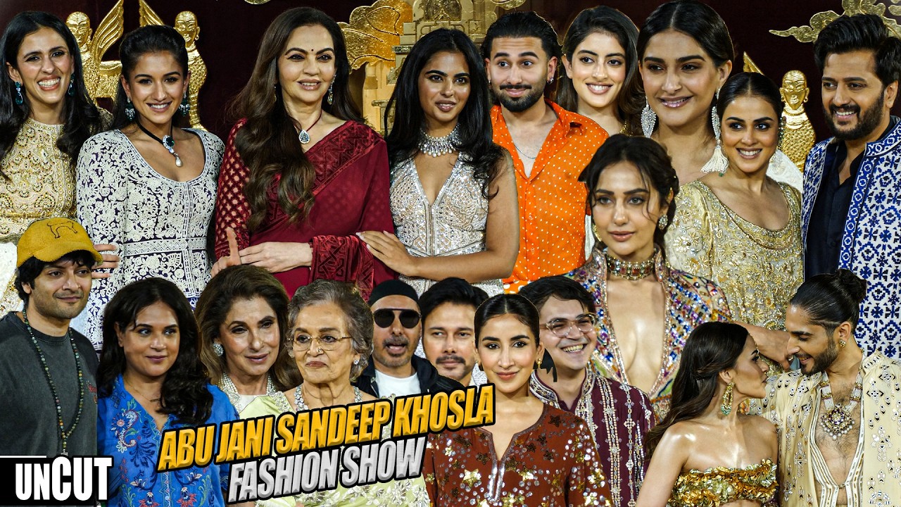 UNCUT - Abu Jani Sandeep Khosla Fashion Show | Nita Ambani, Sonam Kapoor, Riteish & Genelia & More