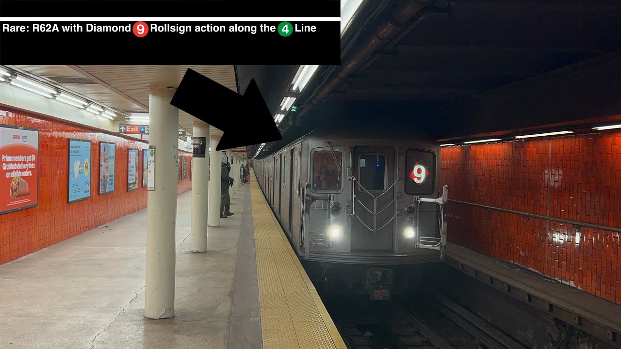 Rare: R62A with Diamond (9) Rollsign action along the (4) Line