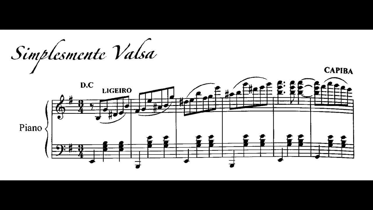 Capiba - Simplesmente valsa (Elyanna Caldas, piano)