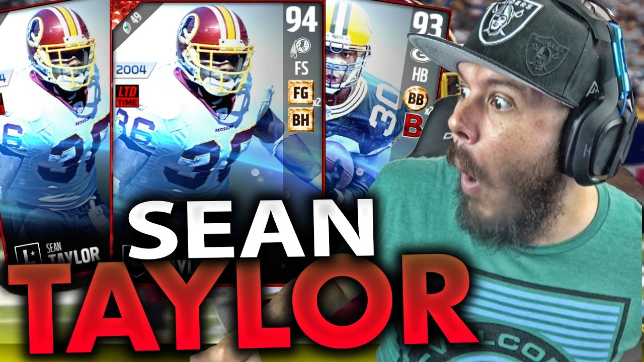 INSANE SEAN TAYLOR!! LEGEND PACK OPENING  - MADDEN 17 ULTIMATE TEAM PACK OPENING