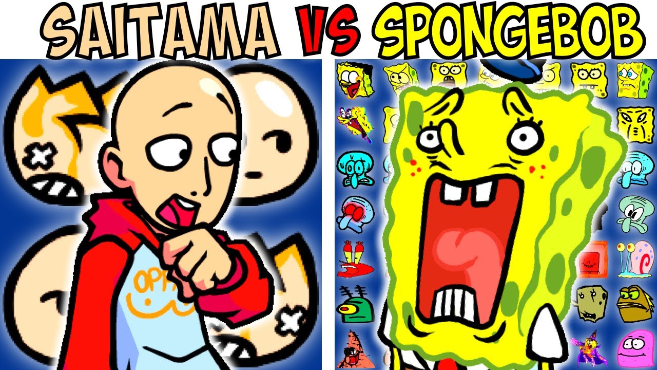 ALL ONE-PUNCH MAN VS SPONGEBOB TEST | FNF Character Test | Gameplay VS Playground