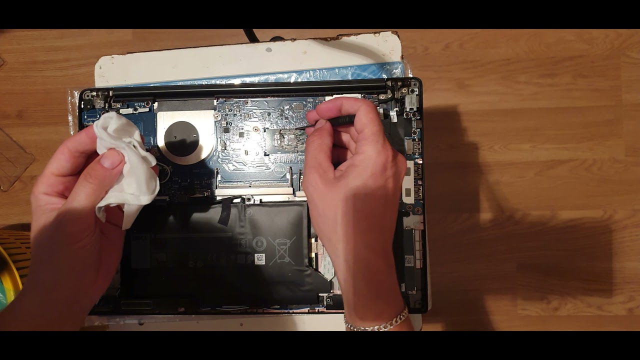 Dell e7480 cleaning and upgrade hdd - hard drive ssd