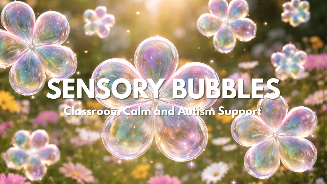 Magical Sensory Bubbles & Calming Music for Classroom | Relaxing Sensory Lights for Autism Support
