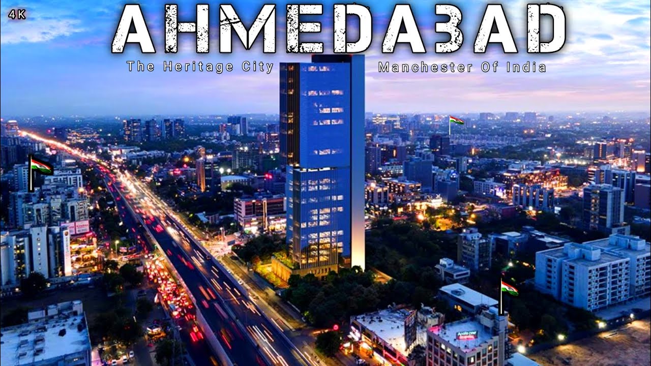 Ahmedabad City - The Heritage City | Ahmedabad City Drone View 2024 | Amdavad City Cinematic View 4K