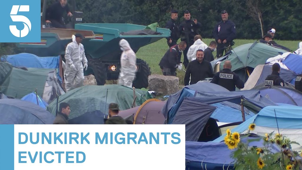 French police clear Dunkirk migrant camp | 5 News